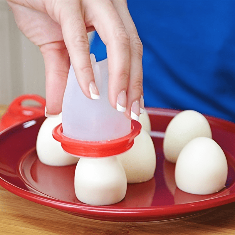 Lot de 6 cuiseurs à œufs antiadhésifs en silicone