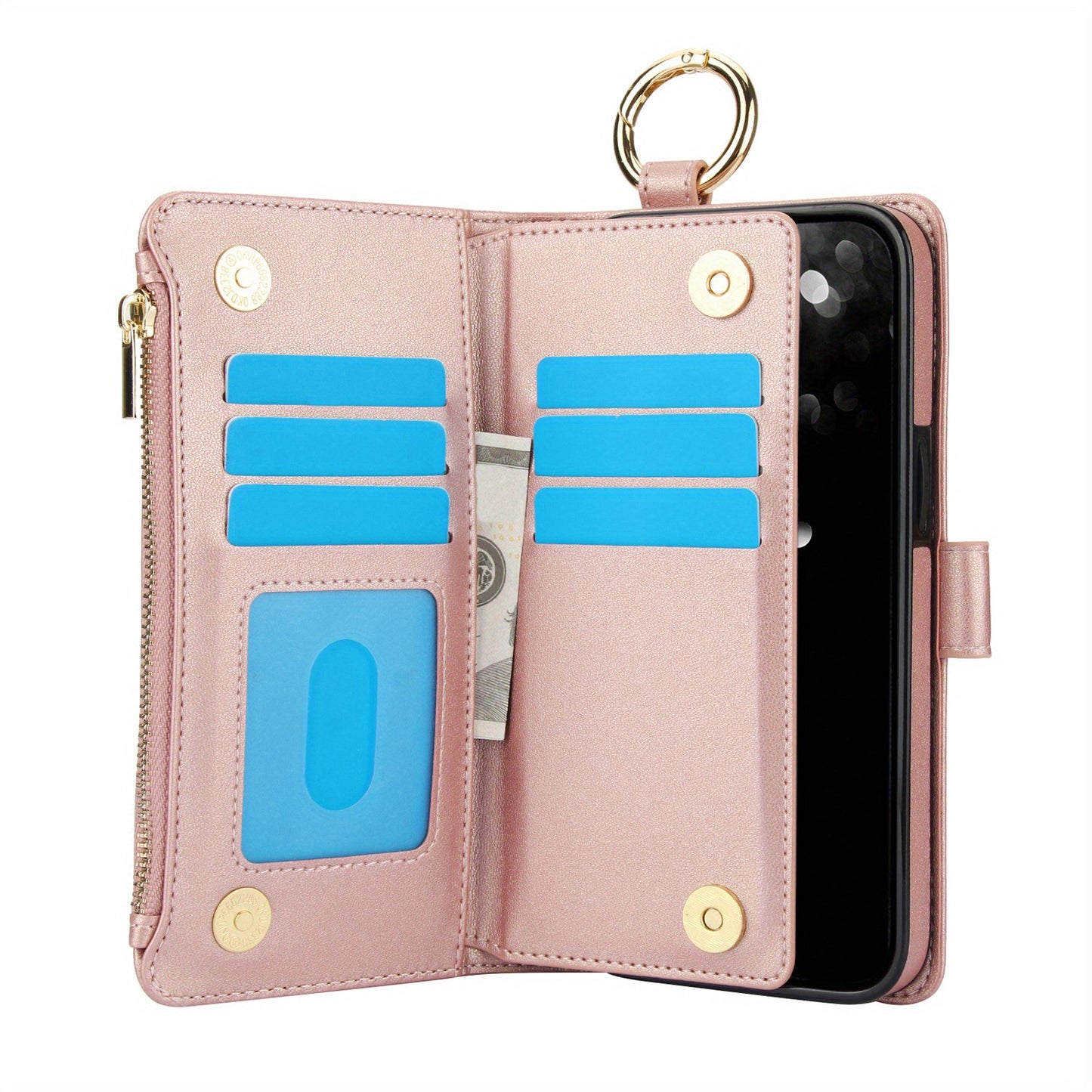 Étui Portefeuille Bandoulière Samsung Galaxy AWQUER – Similicuir, Lanière, 7 Coloris, 26 Modèles