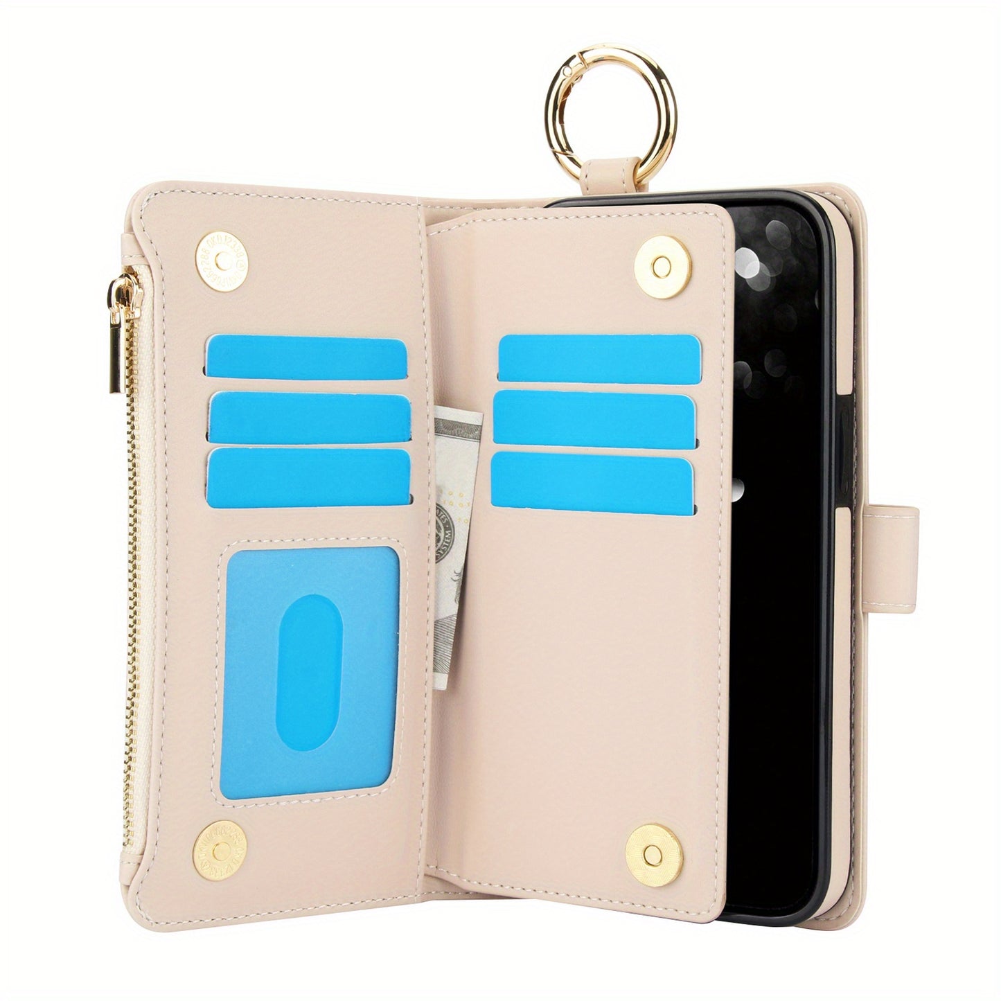 Étui Portefeuille Bandoulière Samsung Galaxy AWQUER – Similicuir, Lanière, 7 Coloris, 26 Modèles
