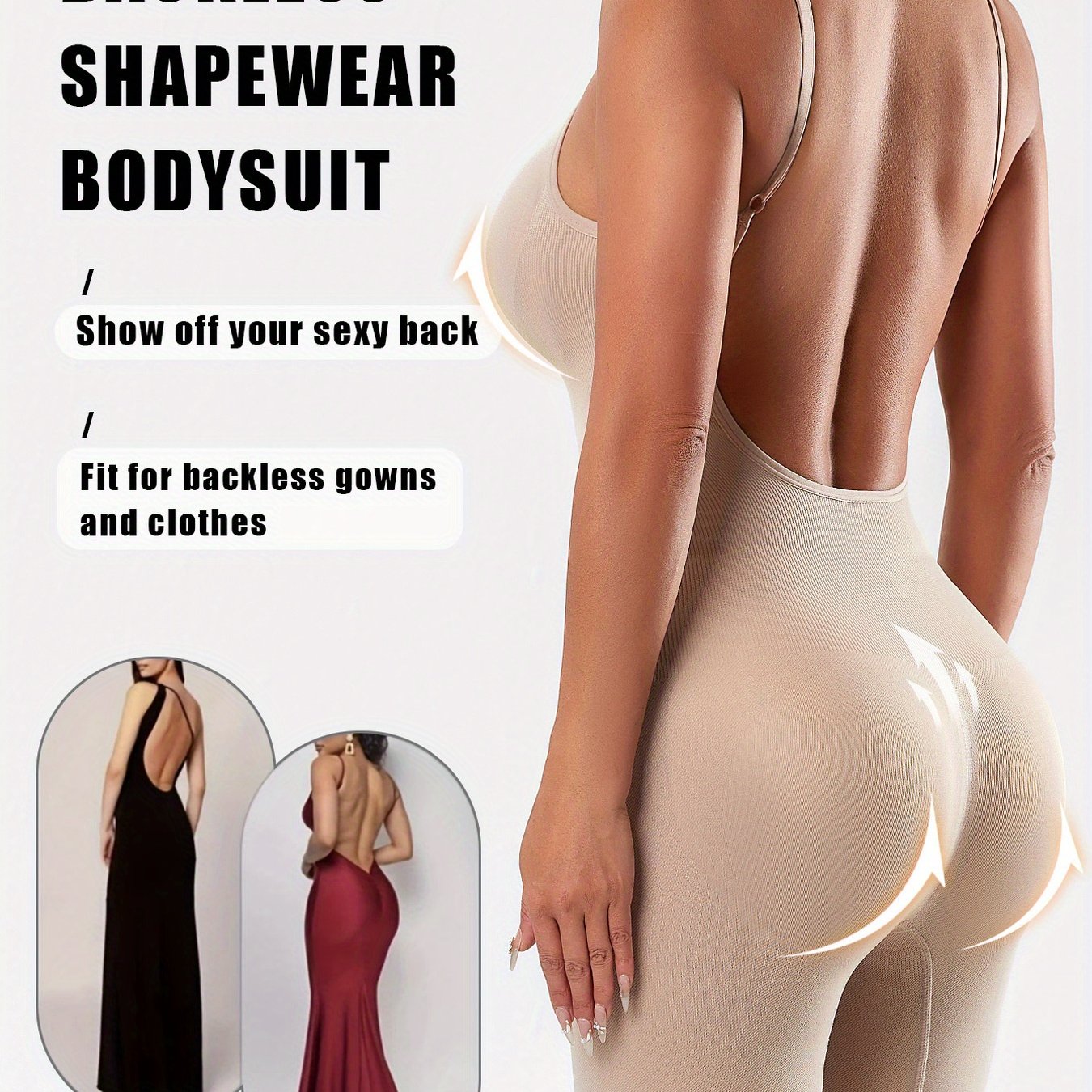 Body Une Pièce Élégant Femme — 85% Polyamide, Support Élevé, 3 Coloris, S-XXL