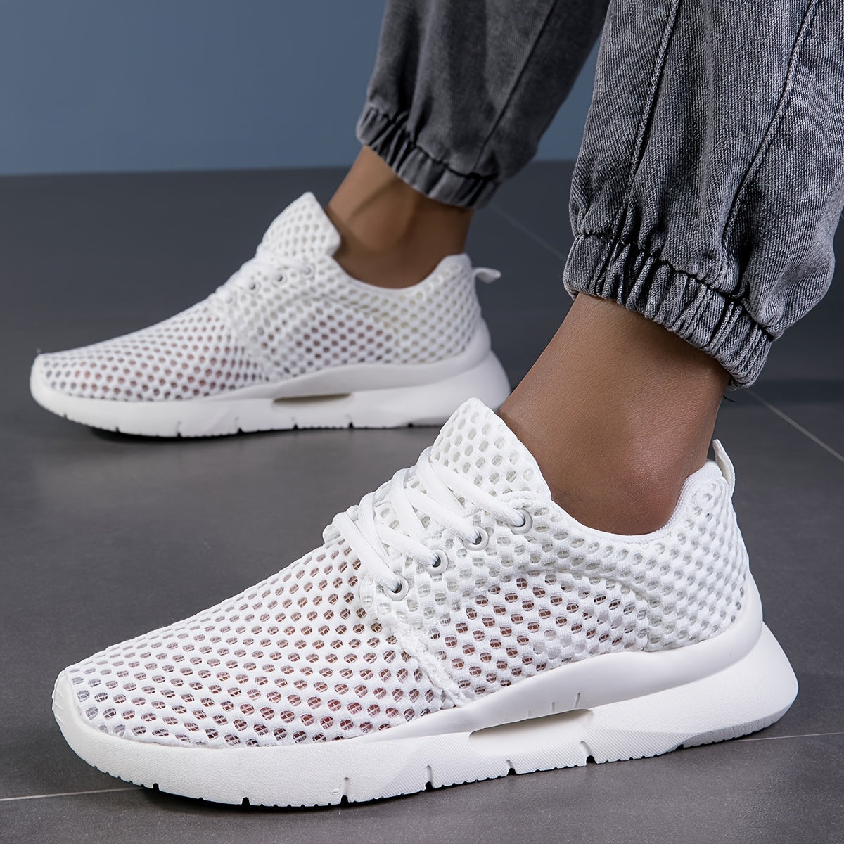 Chaussures de Marche Décontractées Unisexes – Semelle EVA, Lacets, Printemps/Été 👟☀️