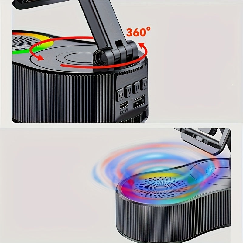 Enceinte stéréo sans fil 3 en 1, chargeur et support de téléphone - Topdecheztop.fr