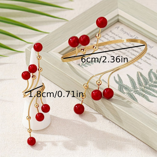 Ensemble de bijoux élégant 2 pièces pour femme - Topdecheztop.fr