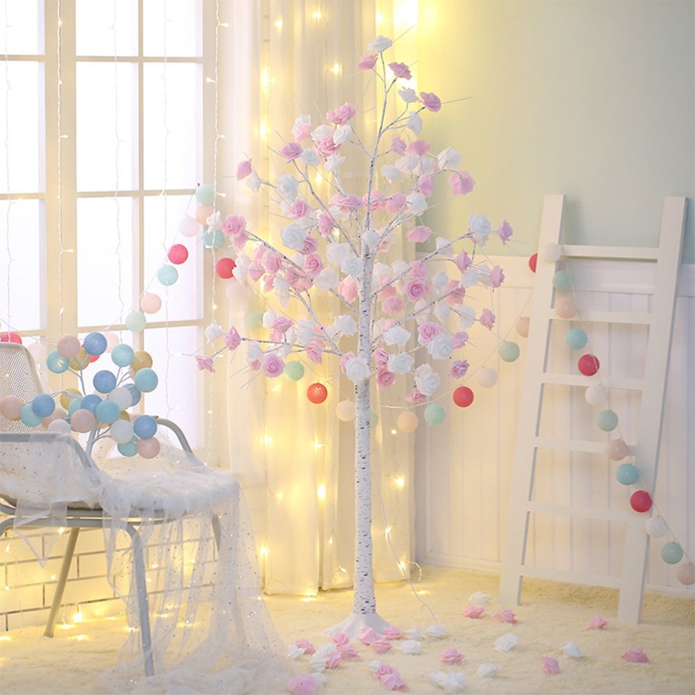 Lampe  avec roses brillantes - Topdecheztop.fr