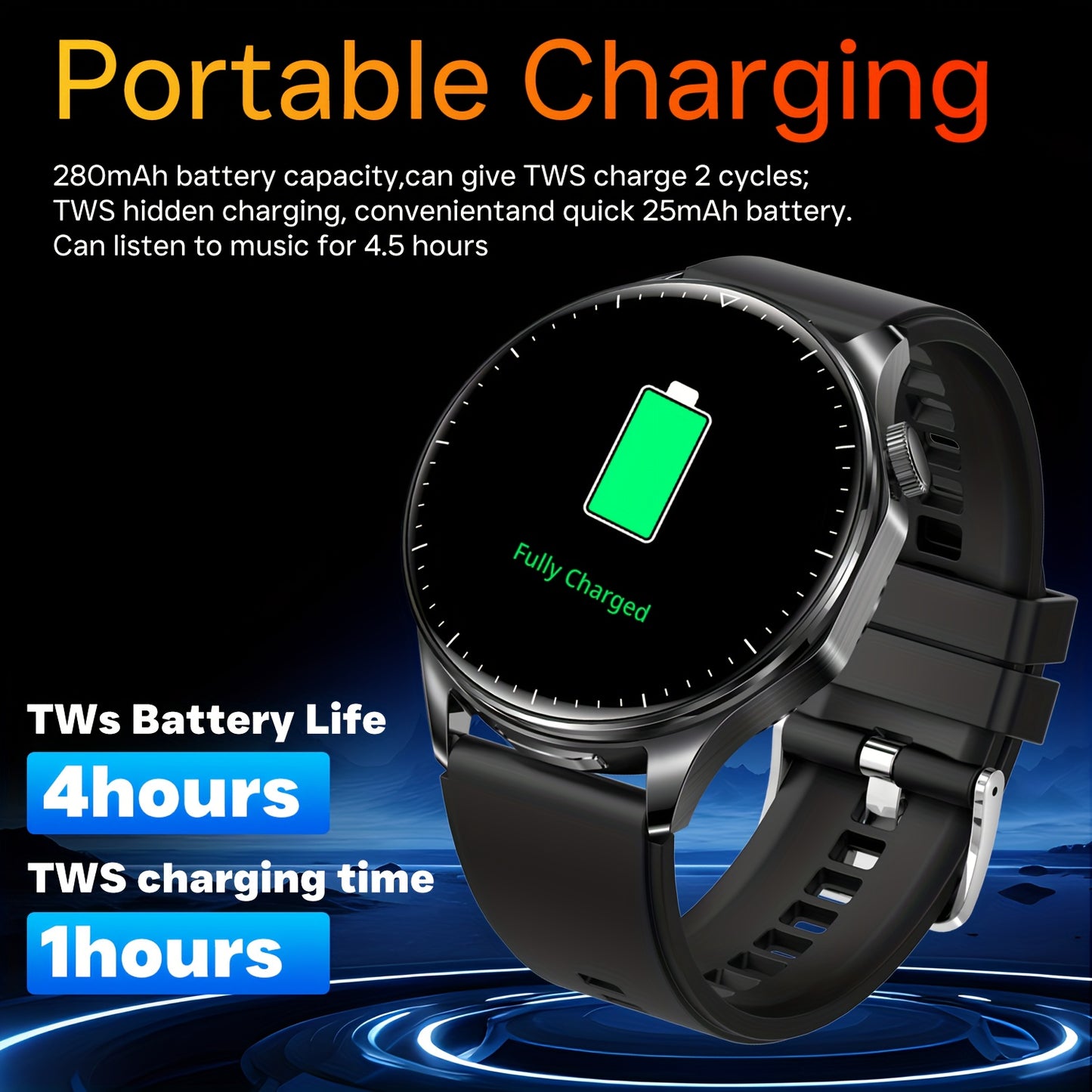 Montre Connectée 2-en-1 TAOPON – Écran AMOLED HD, Appels Sans Fil & Modes Sportifs | Homme & Femme
