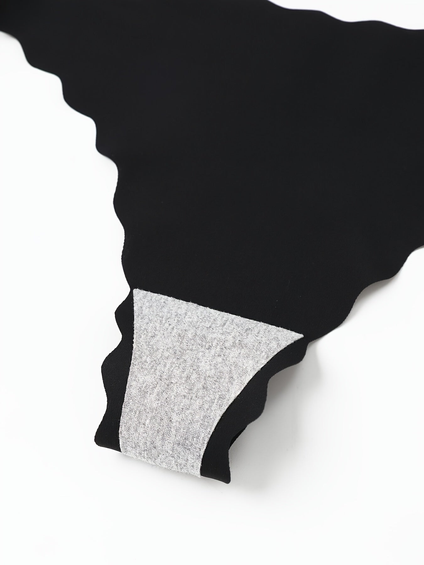 Lot de 10 Strings Taille Basse Sans Coutures Femme - 5 Noir + 5 Blanc