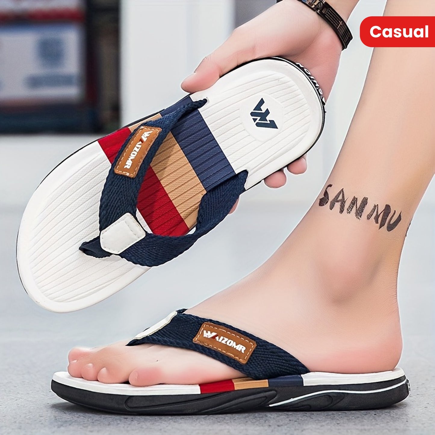Tongs tendance pour hommes, confortables, antidérapantes - Topdecheztop.fr
