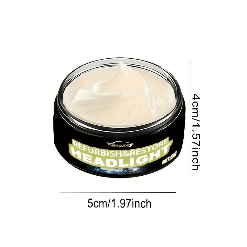 Crème restauration phares voiture 50g - Anti-oxydation, jaunissement & rayures