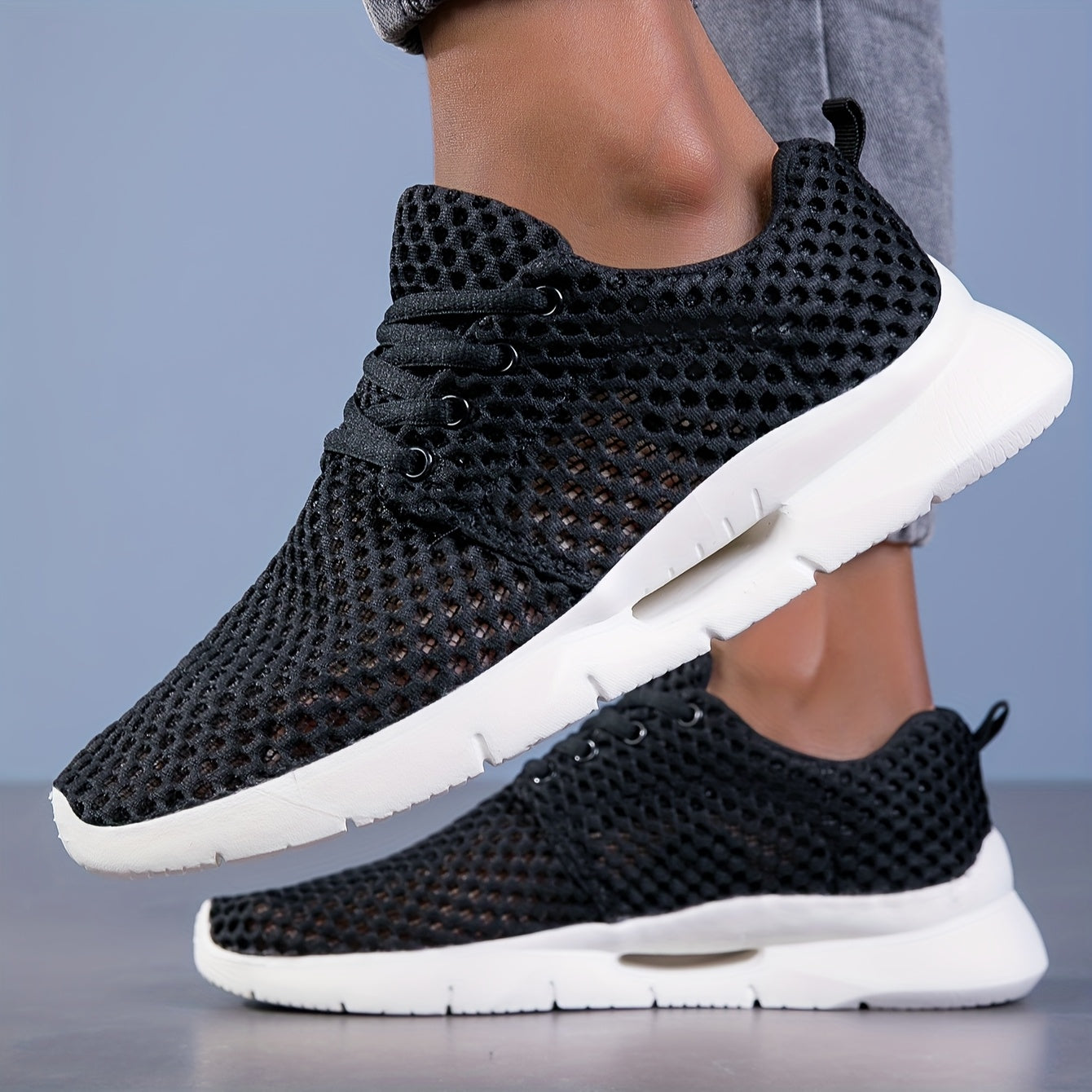 Chaussures de Marche Décontractées Unisexes – Semelle EVA, Lacets, Printemps/Été 👟☀️