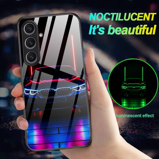 Coque Samsung Galaxy Phosphorescente Neon - Verre Trempe Antichoc 6,6 Pieds