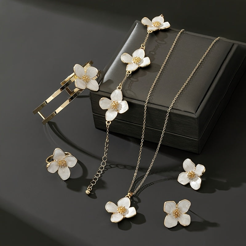 Parure bijoux femme 5 pièces - Alliage doré, style sexy & fête