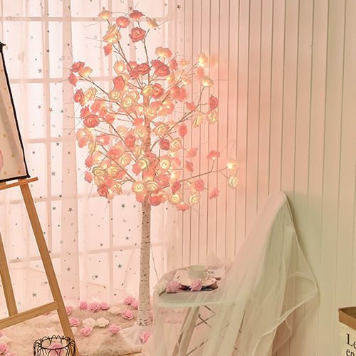 Lampe  avec roses brillantes - Topdecheztop.fr