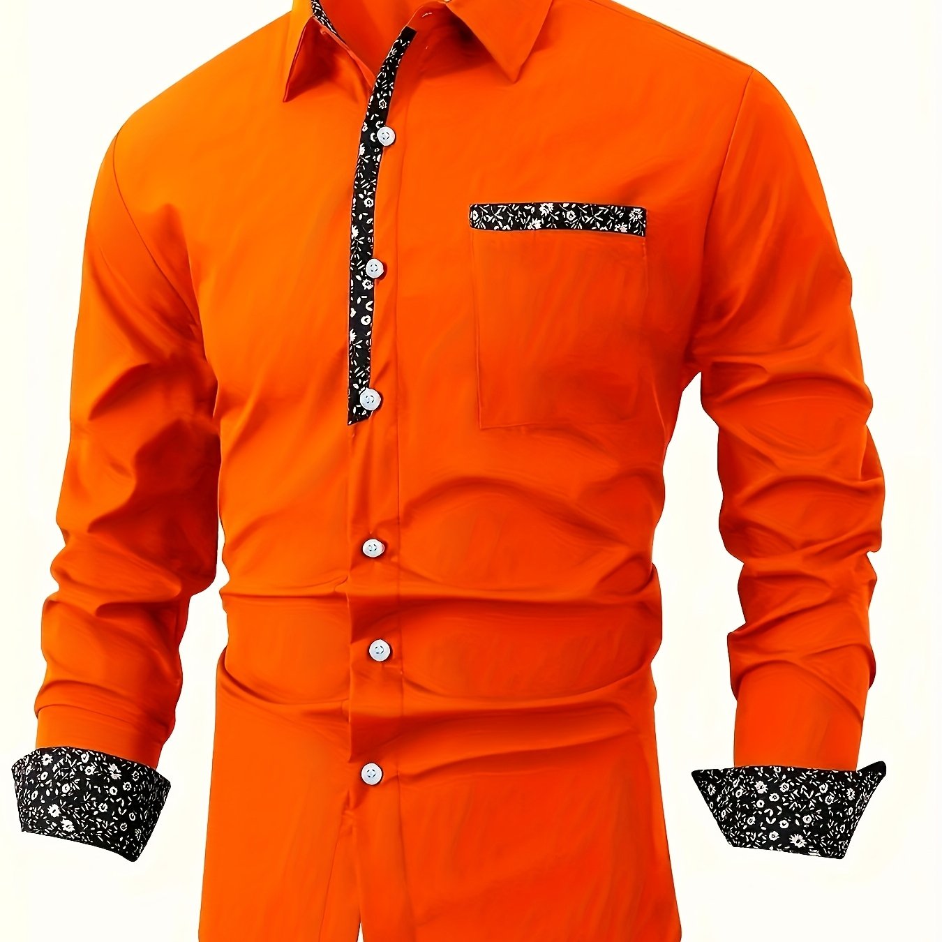 Chemise décontractée à manches longues pour homme - Topdecheztop.fr