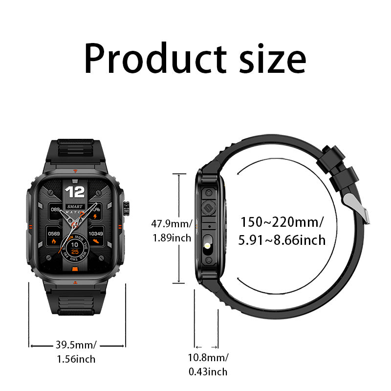 Montre Connectee LIGE Homme Femme - Etanche IP68, Notifications, Declencheur Photo