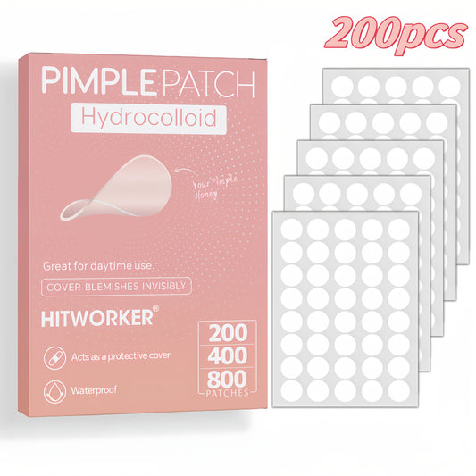 Patchs Invisibles Anti-Boutons Hydrocolloides - Lot 800 Pcs Acne Peau Nette Discrets