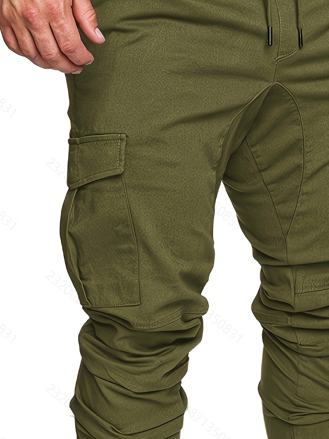 Pantalon Cargo Homme Multi-Poches – 95% Coton, Coupe Régulière, 7 Coloris, S à XXL