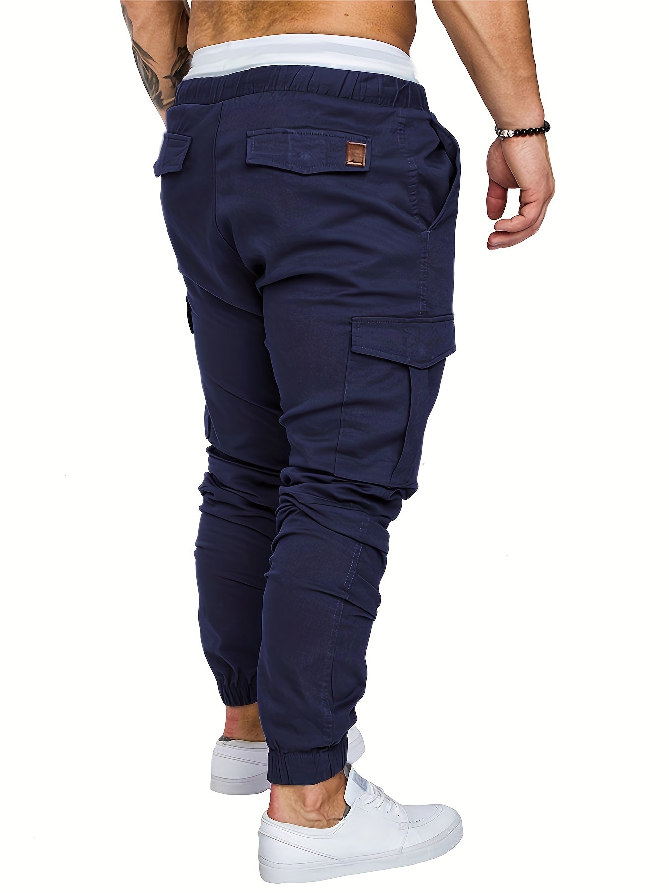 Pantalon Cargo Homme Multi-Poches – 95% Coton, Coupe Régulière, 7 Coloris, S à XXL