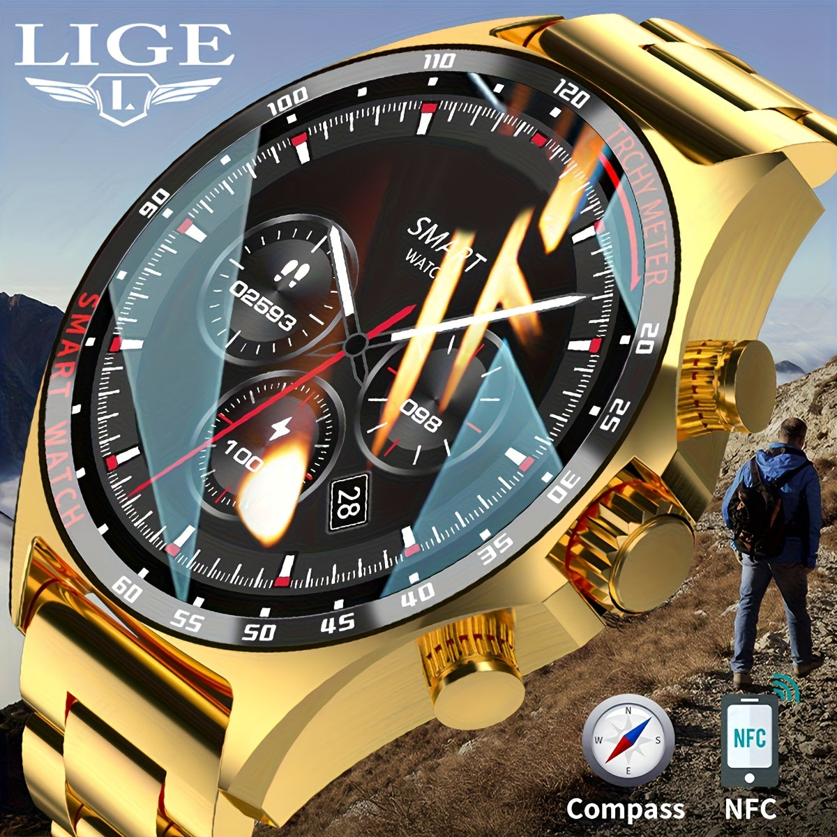 Montre intelligente pour hommes - Topdecheztop.fr
