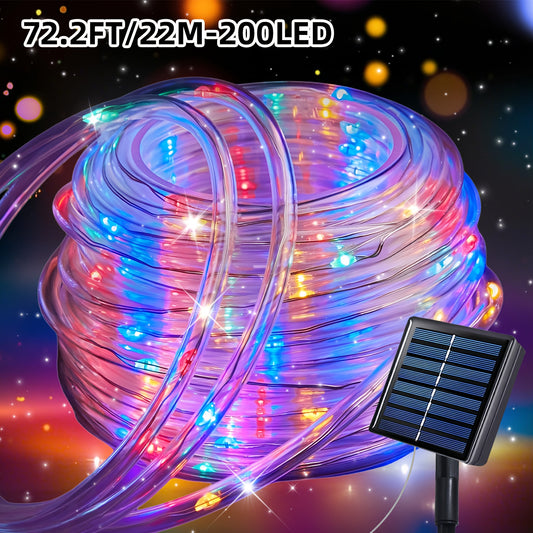 Guirlande Solaire LED - 8 Modes, IPX4, Telecommande, Interieur Exterieur, 50 a 300 LED
