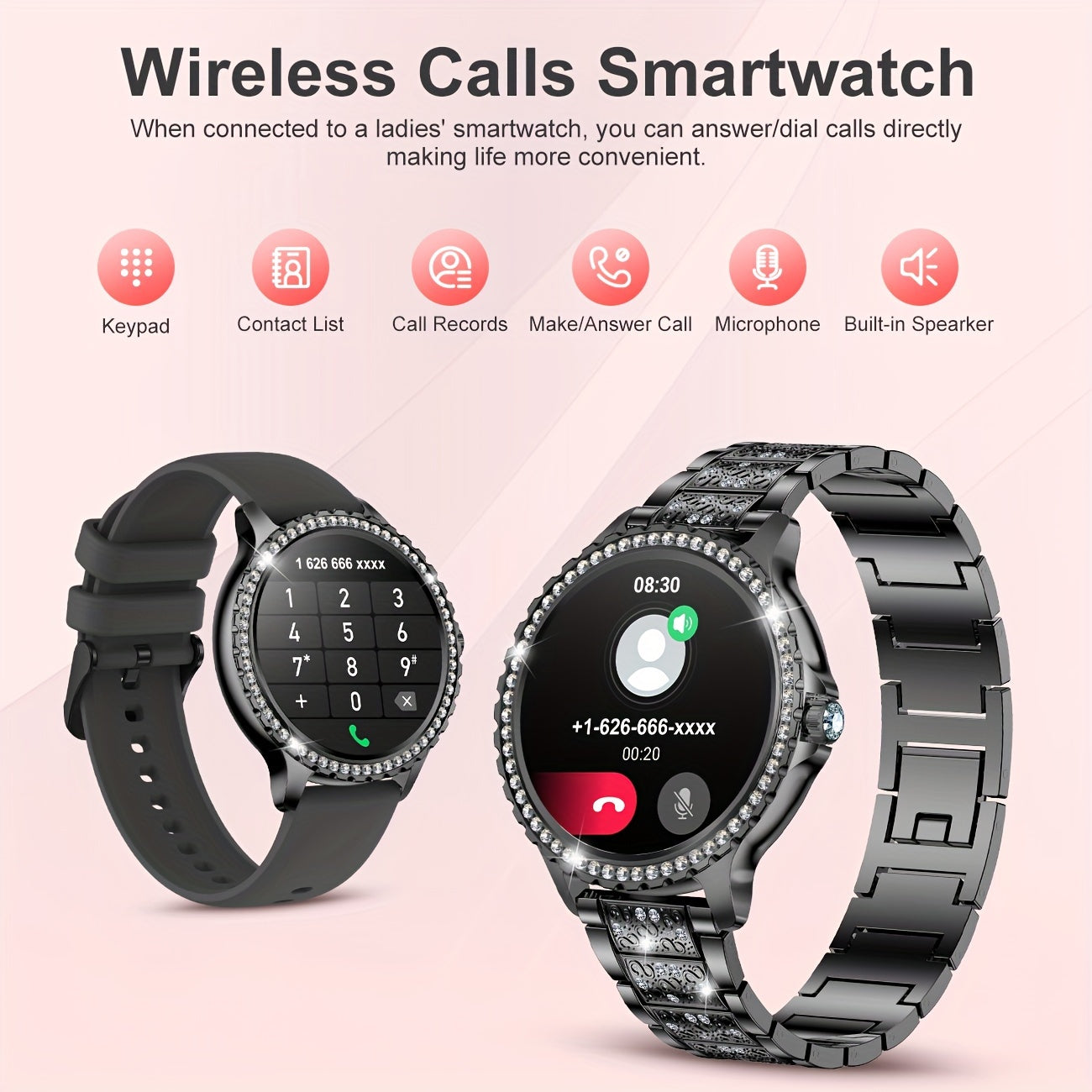 Montre Connectée LIGE Femme – Écran 1,32”, Appels Sans Fil & Étanche IP67