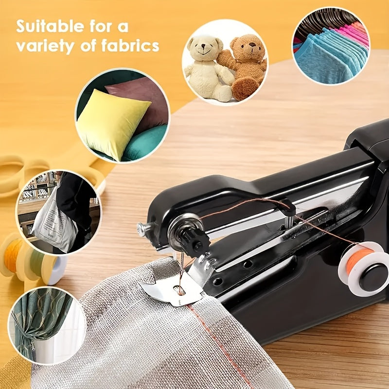 Machine a Coudre Portable Sans Fil - Electrique, Compacte, Tous Tissus