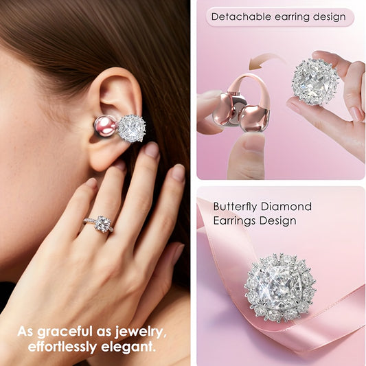 Écouteurs Sans Fil à Clip KINGLUCKY — Style Boucles d'Oreilles, Contrôle Tactile & Étui | 3 Coloris