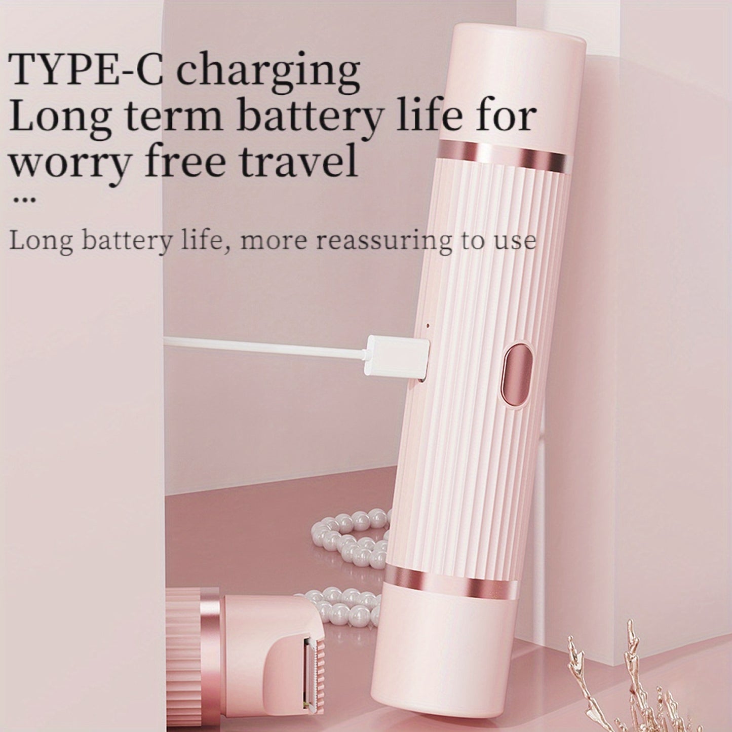 Épilateur Électrique 2 en 1 Femme – Tondeuse & Rasoir Rechargeable USB 💅✨