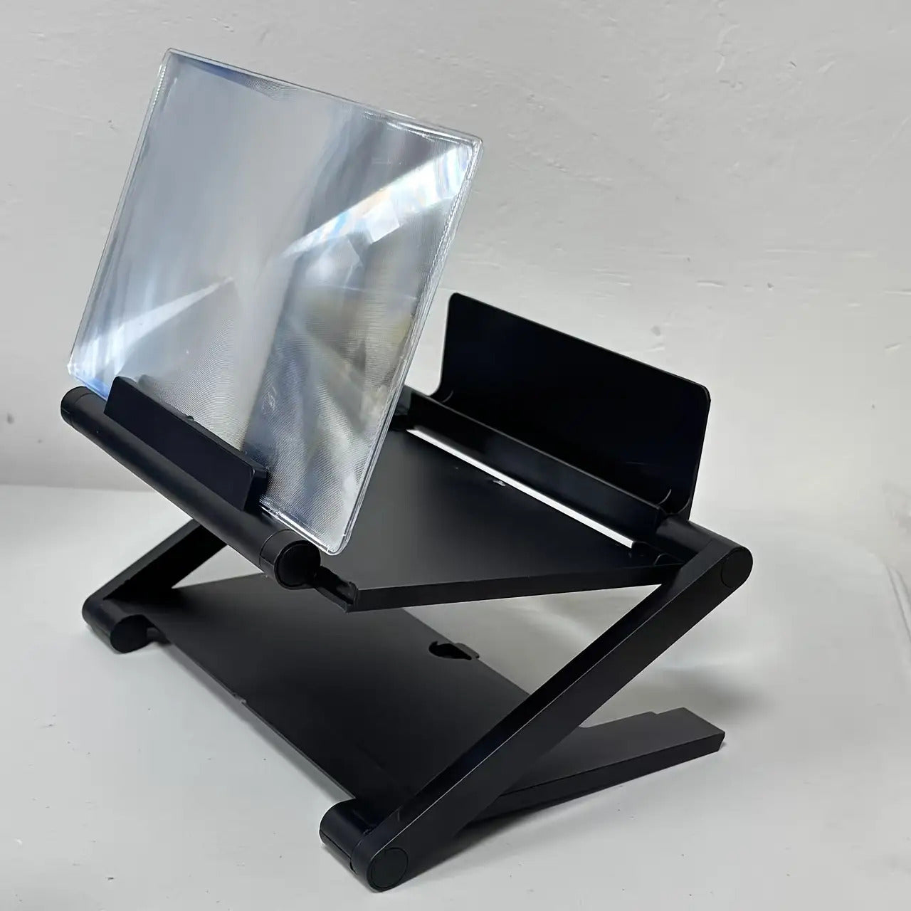 Amplificateur Ecran Smartphone 10 Pouces Loupe HD Mecanisme Coulissant Support Stable - Films Streaming Appels Video Noir