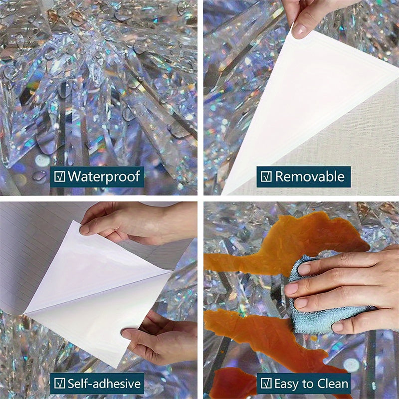 Autocollant Vinyle Motif Diamant 2D – Revêtement Auto-adhésif Imperméable 1 mètre