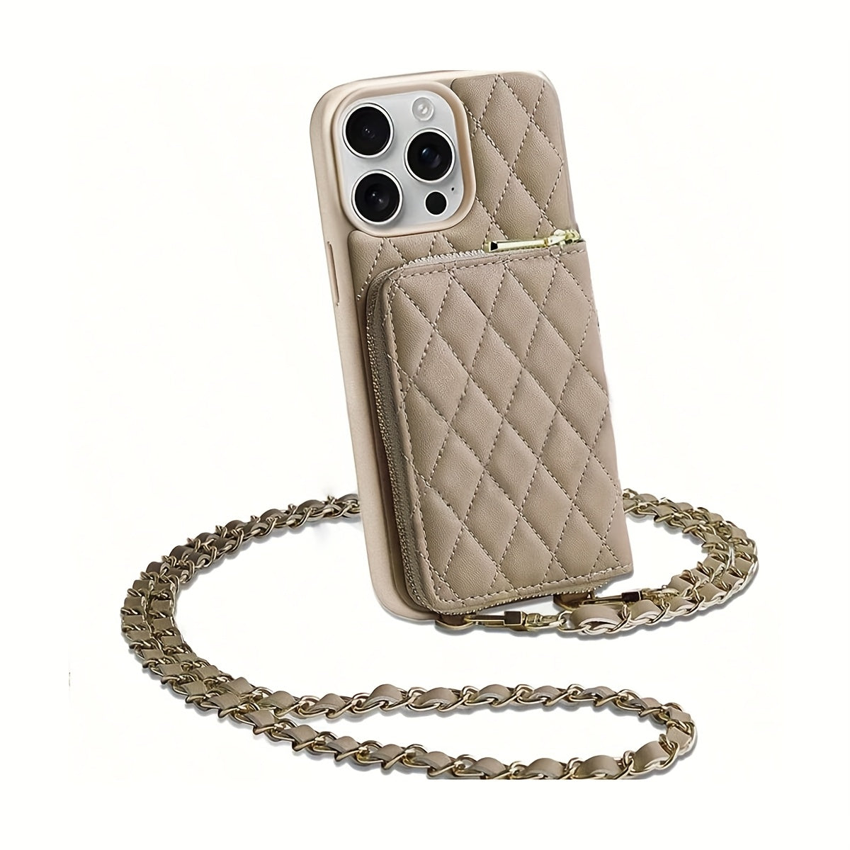 Étui Téléphone Similicuir avec Fermeture Éclair – Support, Protection Objectif – iPhone & Samsung 📱✨
