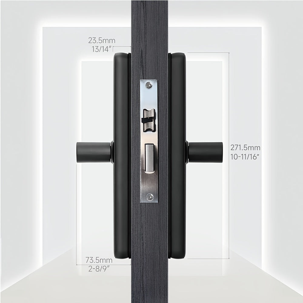Serrure Connectée SUMUS – Empreinte Digitale, Application Wi-Fi & Clavier | Alliage Aluminium, Résistante aux Chocs