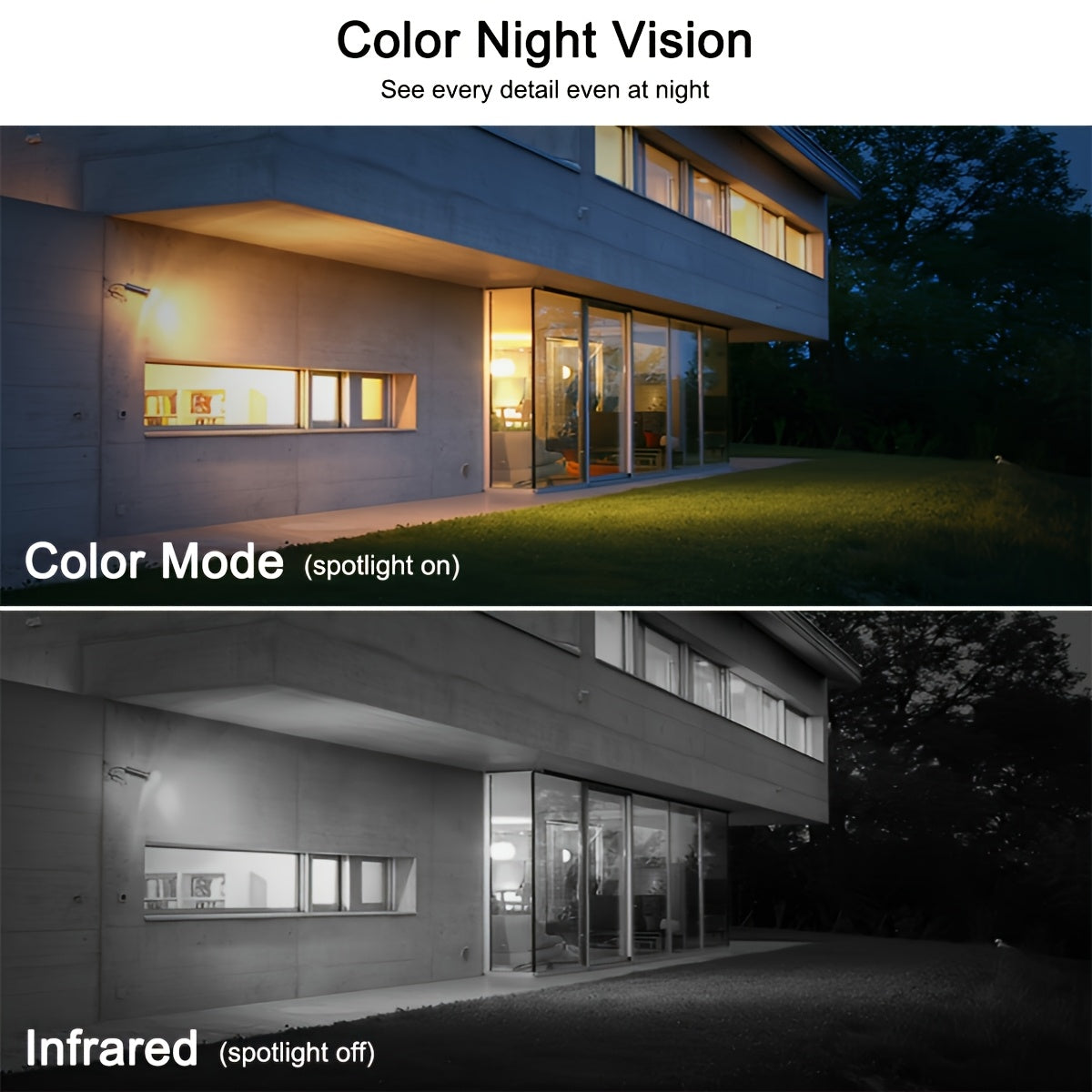 Caméra solaire ANRAN 3MP sans fil - Vision nocturne couleur & Alexa