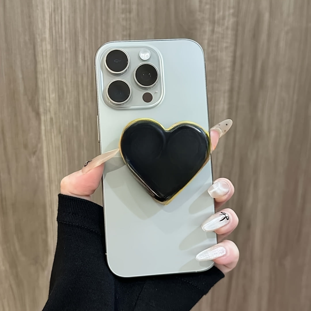 Support Téléphone Forme Cœur – Socle Universel, Design Élégant, 2 Coloris