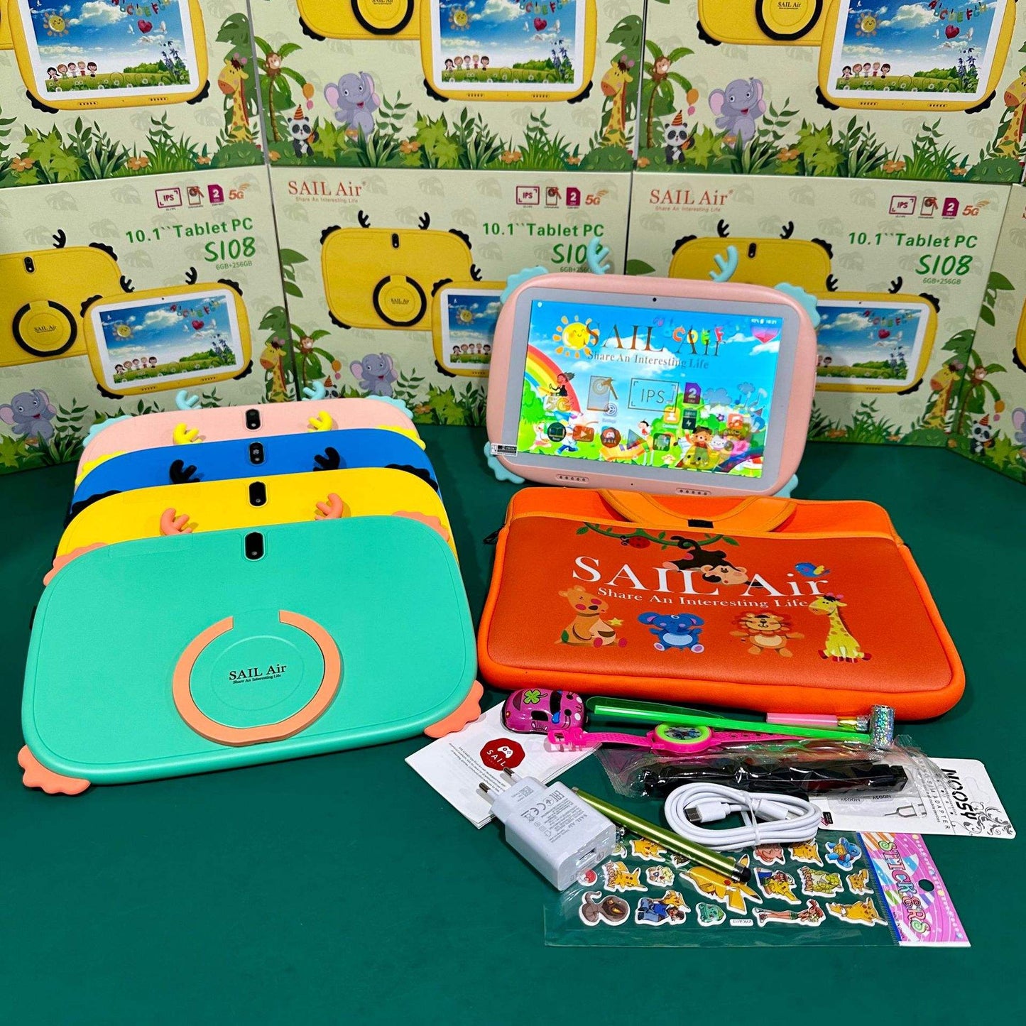 Tablette Enfant 10 pouces Air 108 Android 12 - 2Go RAM 32Go, 4G WiFi, 5000mAh, Caméra 5MP+13MP