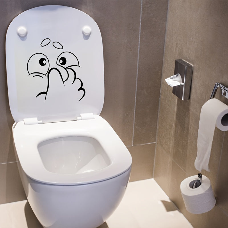 1 autocollant pour abattant de toilettes, motif humoristique - Topdecheztop.fr
