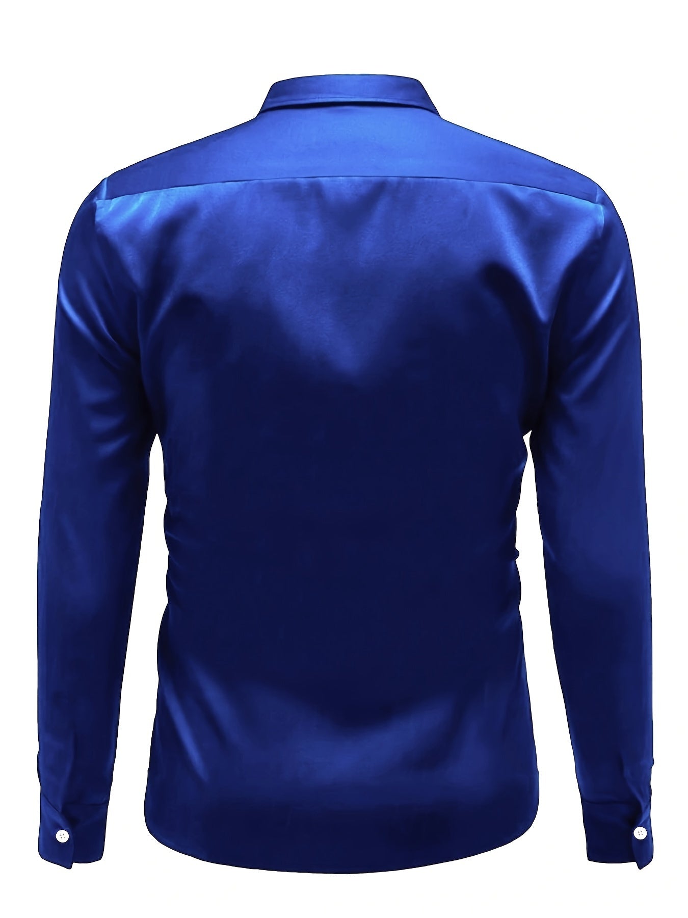 Chemise bleu roi à manches longues pour homme - Topdecheztop.fr