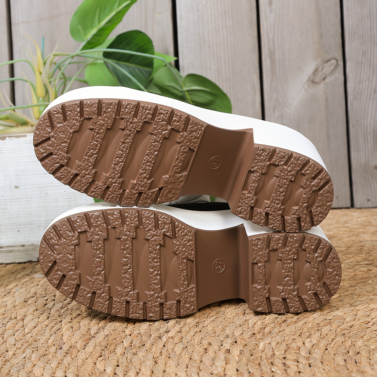 Mules Femme Talon Compense Lacets Tissu Semelle PU - Bout Rond Decontracte Noir Marron EU 36-42