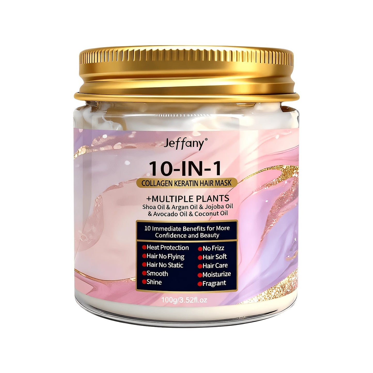 Soin Magique pour Cheveux Eblouissants - Masque Capillaire Reparateur Brillance 100g