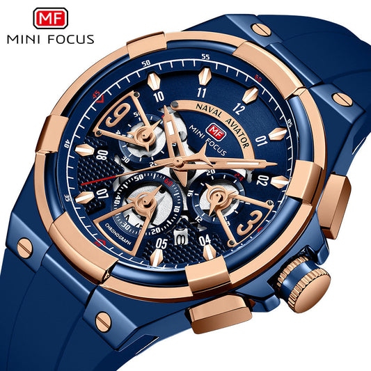 Montre à quartz étanche et lumineuse pour homme avec bracelet en acier Opération réussie - Topdecheztop.fr
