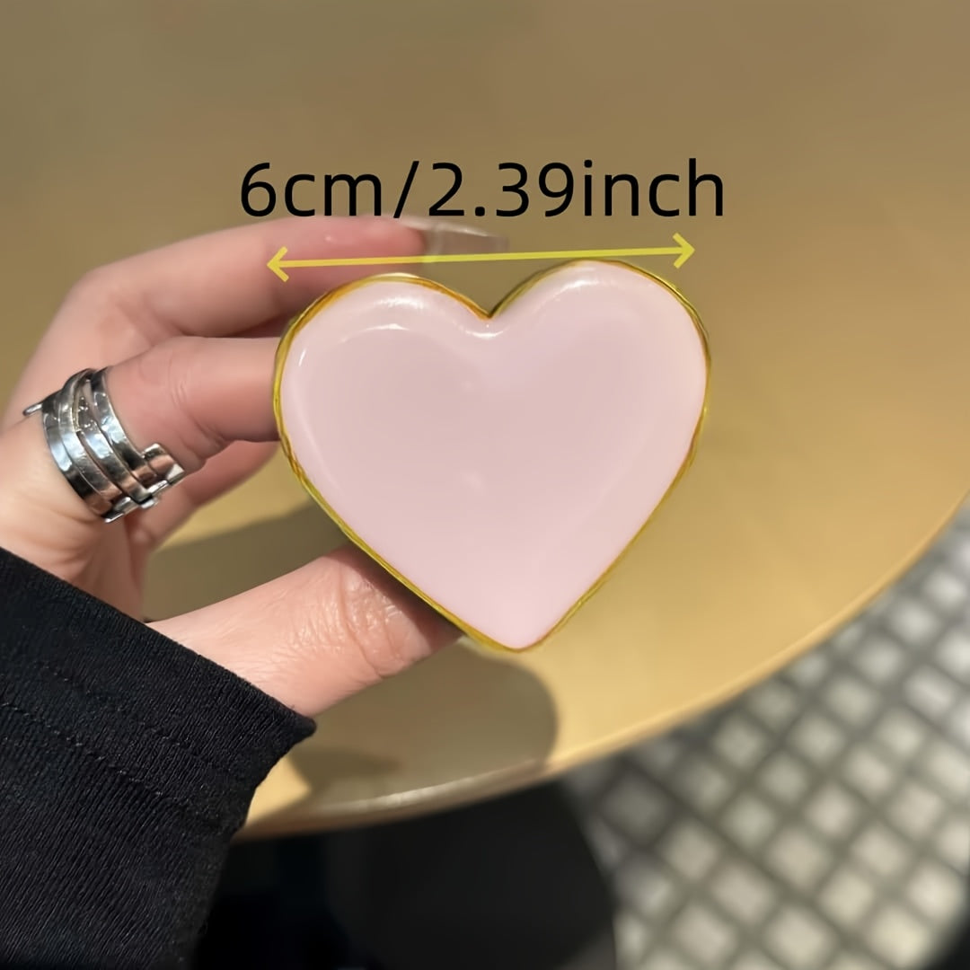 Support Téléphone Forme Cœur – Socle Universel, Design Élégant, 2 Coloris