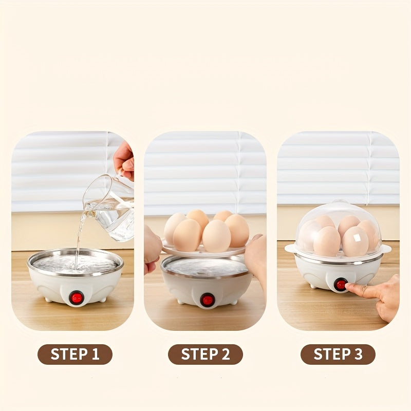 Cuiseur a Oeufs Electrique 7 Oeufs - Arret Automatique, Cuisson Vapeur, 220V, Gain de Temps