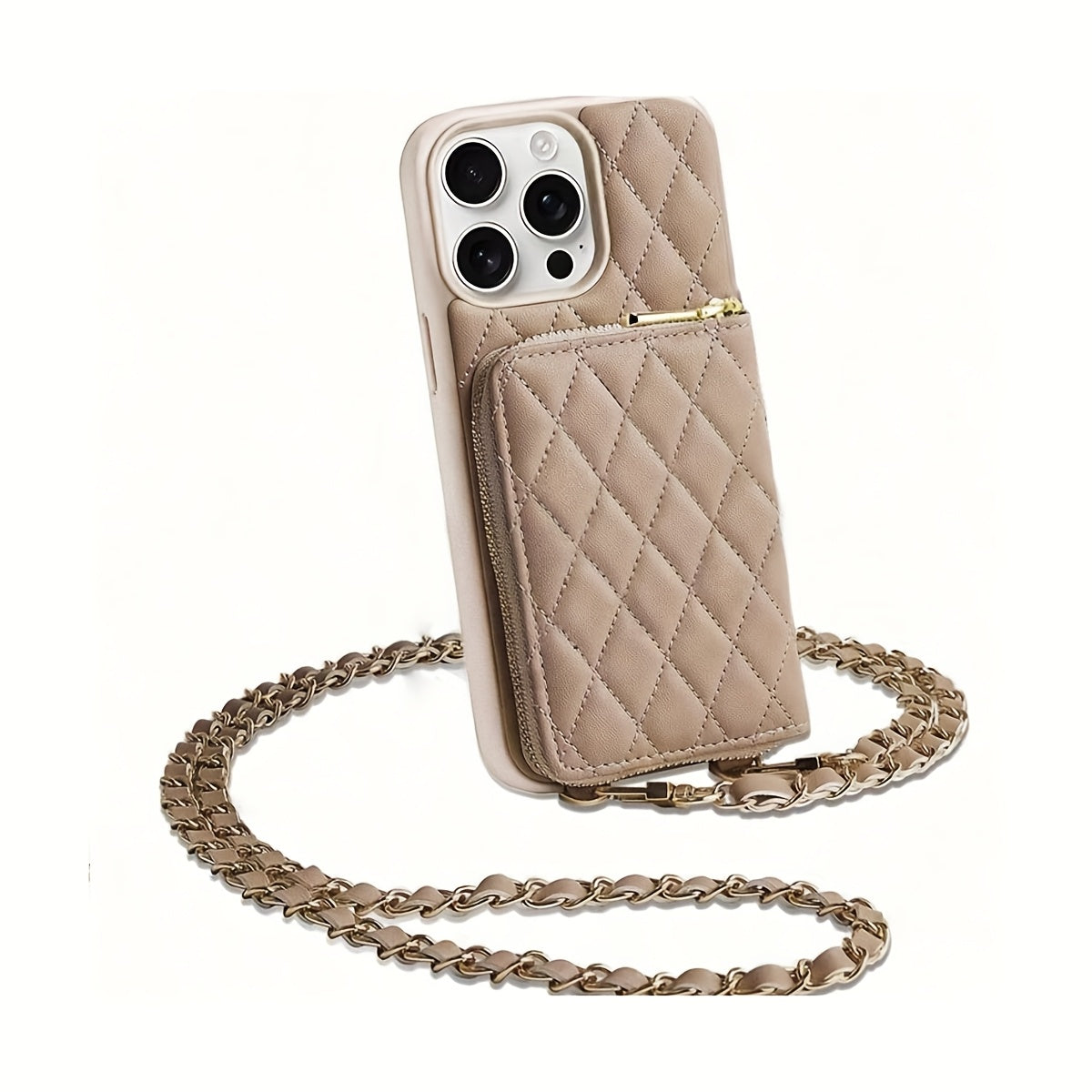 Étui Téléphone Similicuir avec Fermeture Éclair – Support, Protection Objectif – iPhone & Samsung 📱✨
