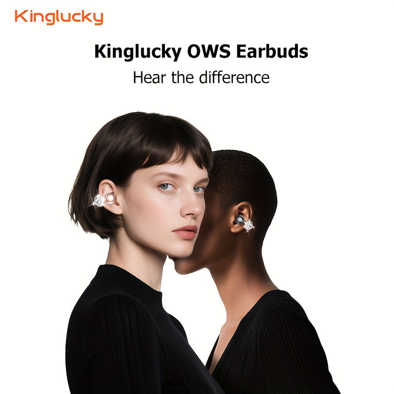 Écouteurs Sans Fil à Clip KINGLUCKY — Style Boucles d'Oreilles, Contrôle Tactile & Étui | 3 Coloris