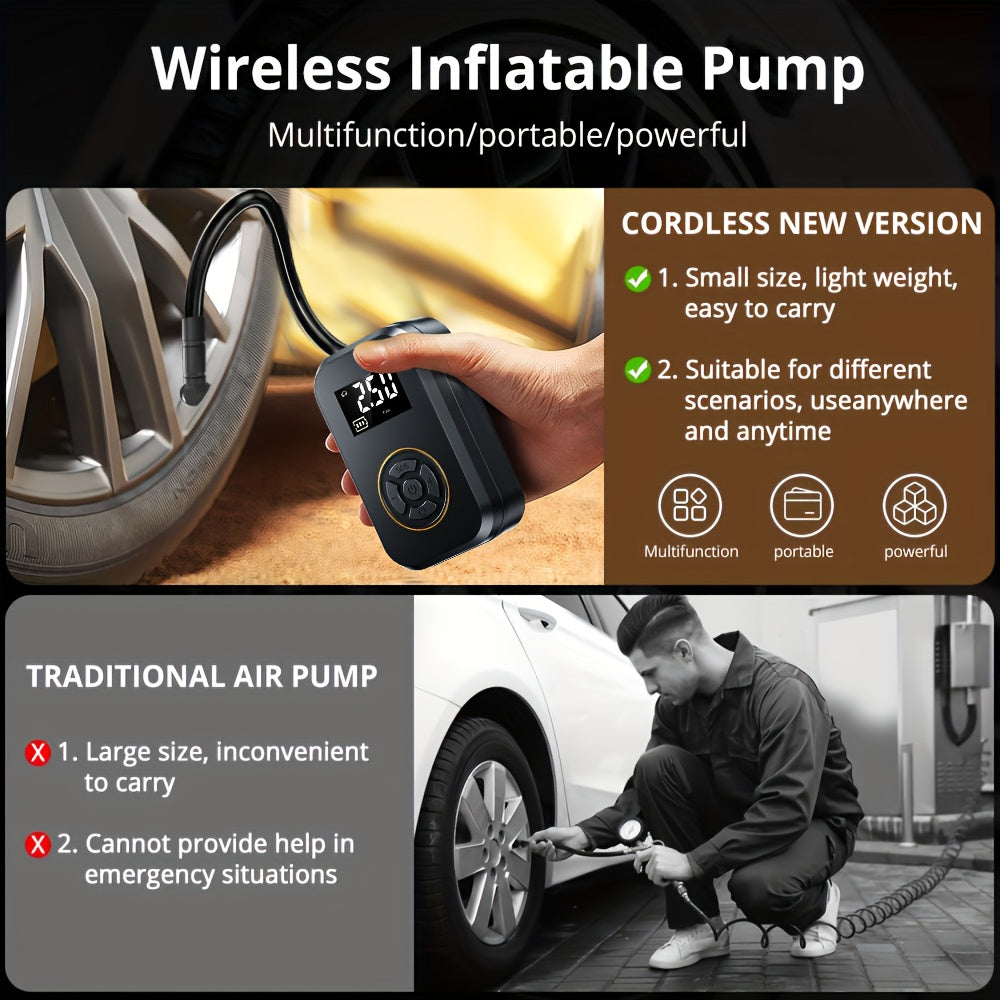Compresseur d'air portable 150 psi - Pompe à air sans fil - Topdecheztop.fr