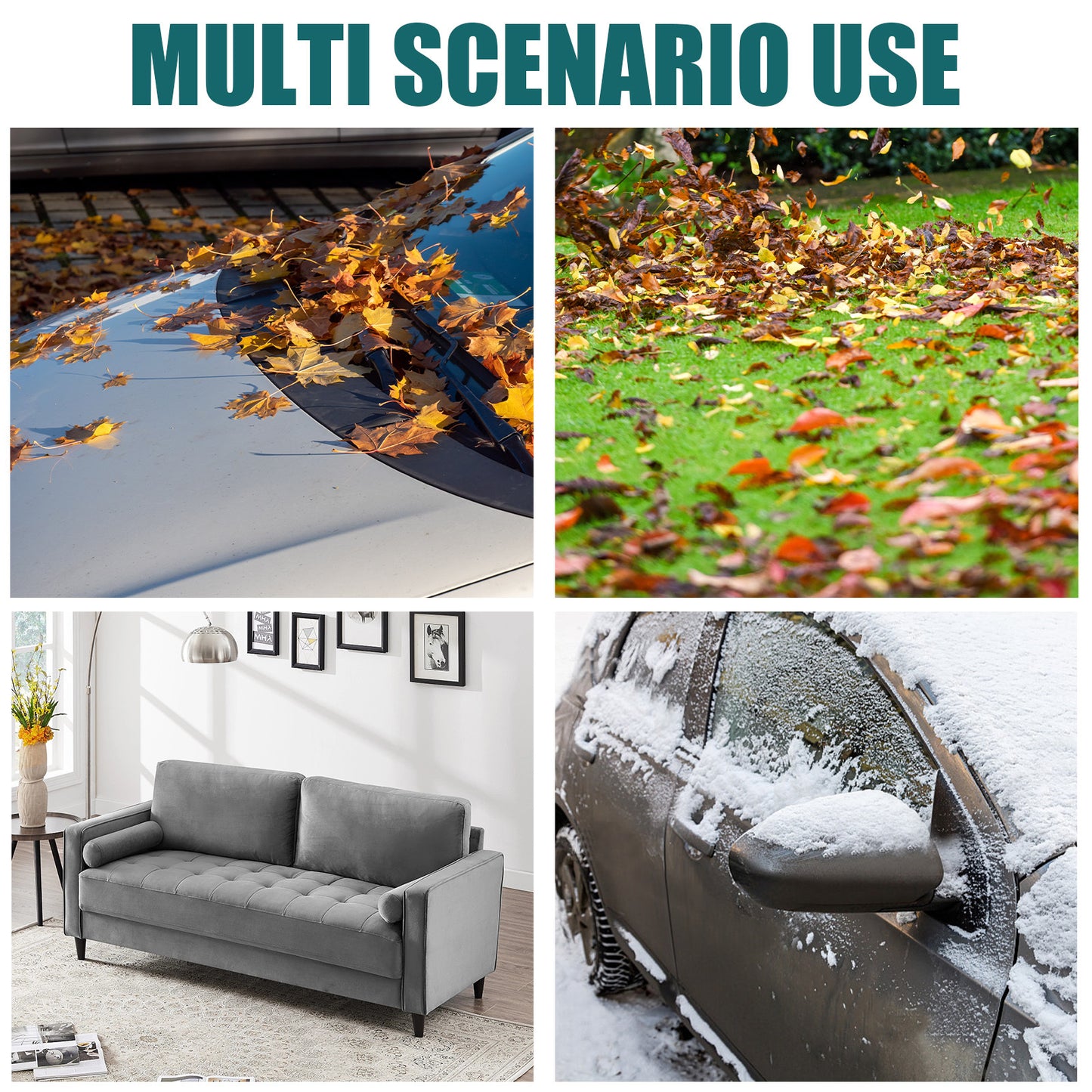 Souffleur de feuilles sans fil portable - Compatible batteries Makita, nettoyage terrasse et voiture