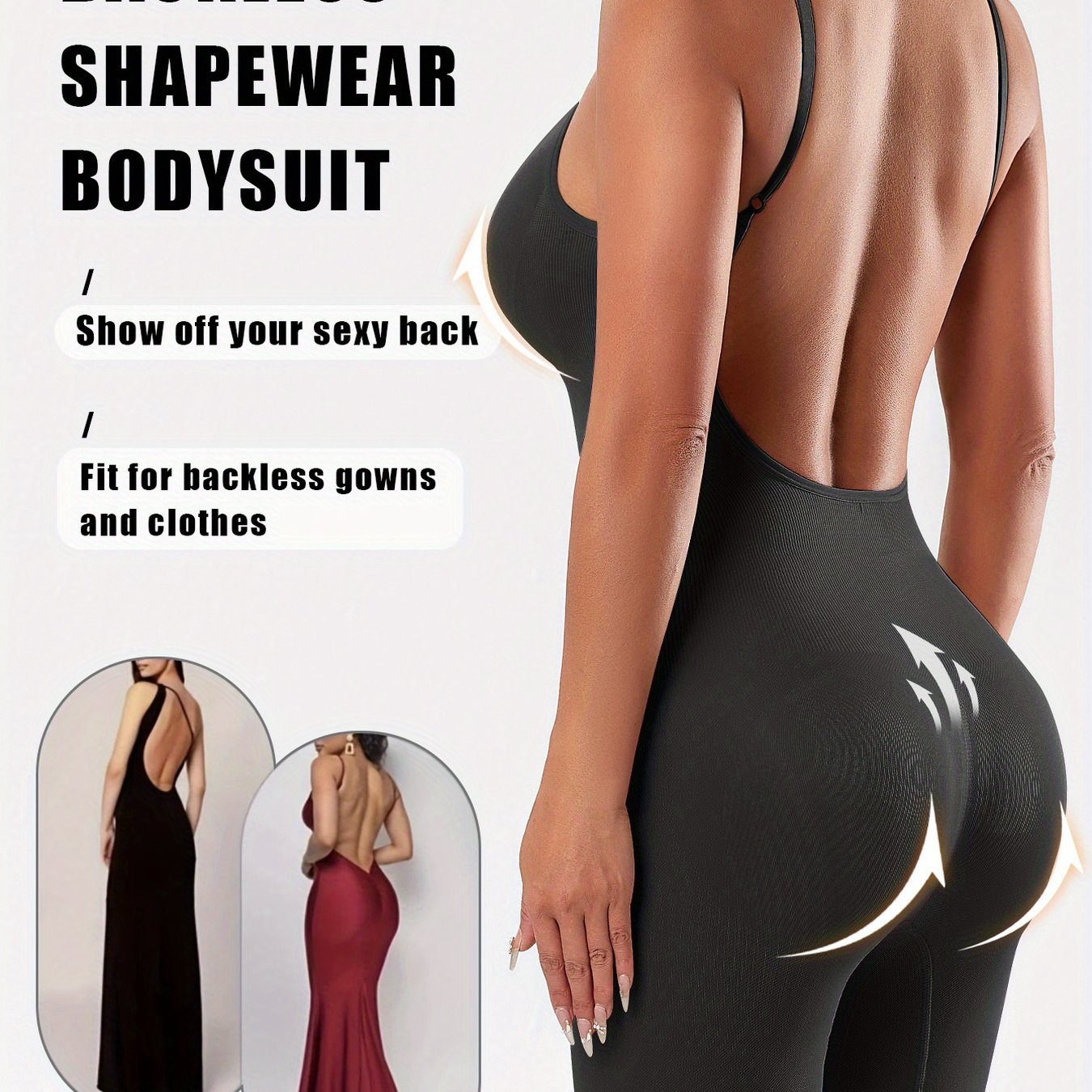 Body Une Pièce Élégant Femme — 85% Polyamide, Support Élevé, 3 Coloris, S-XXL