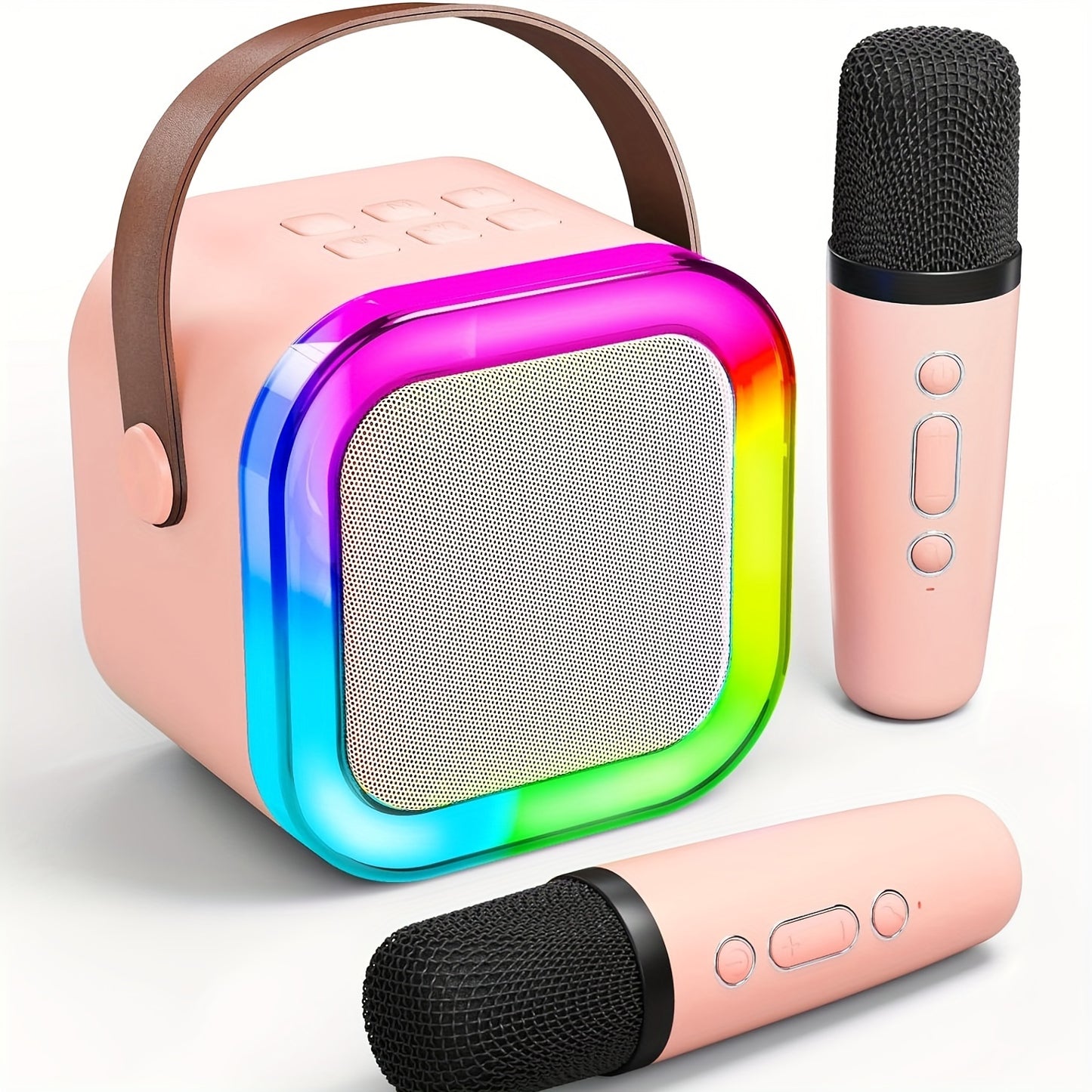 Machine Karaoké Portable Sans Fil — Mini Microphone Rechargeable USB, Enfants & Adultes, 2 Coloris
