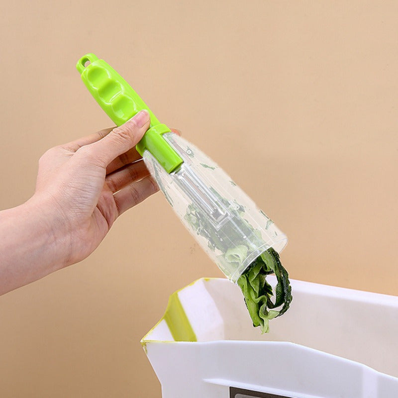 Eplucheur Multifonctionnel avec Etui de Rangement - Fruits et Legumes, Lame Dentelee, Contact Alimentaire, 2 Coloris
