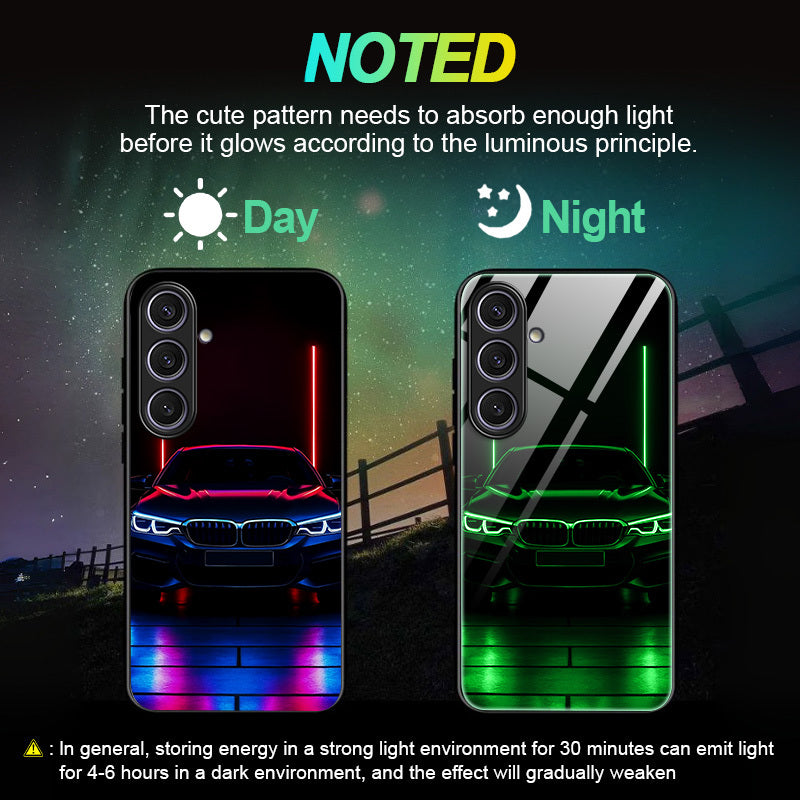 Coque Samsung Galaxy Phosphorescente Neon - Verre Trempe Antichoc 6,6 Pieds