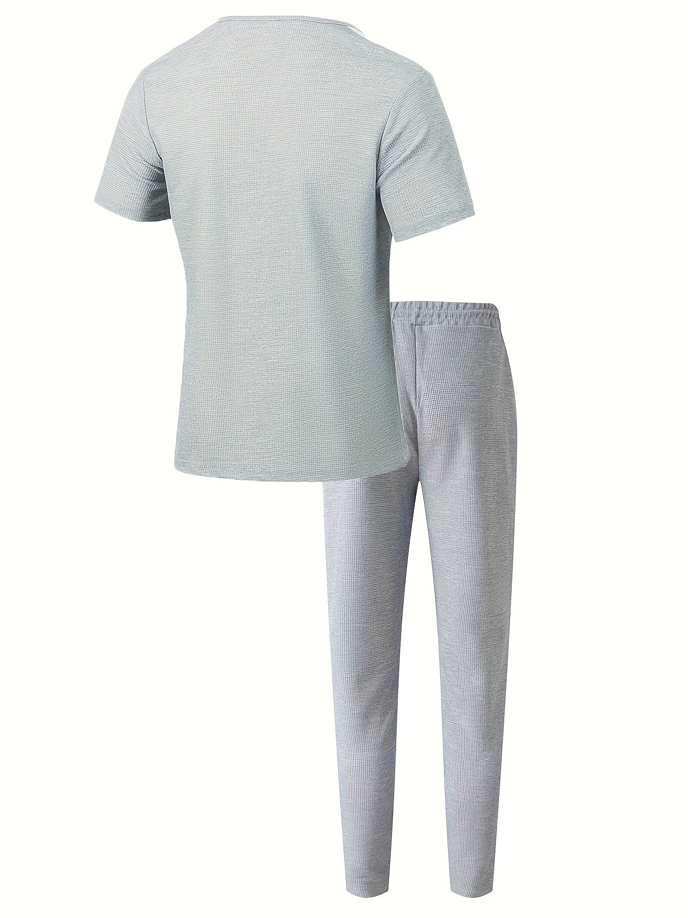 Ensemble jogging homme haut et pantalon à cordon - Col ras du cou, 6 coloris, printemps-automne